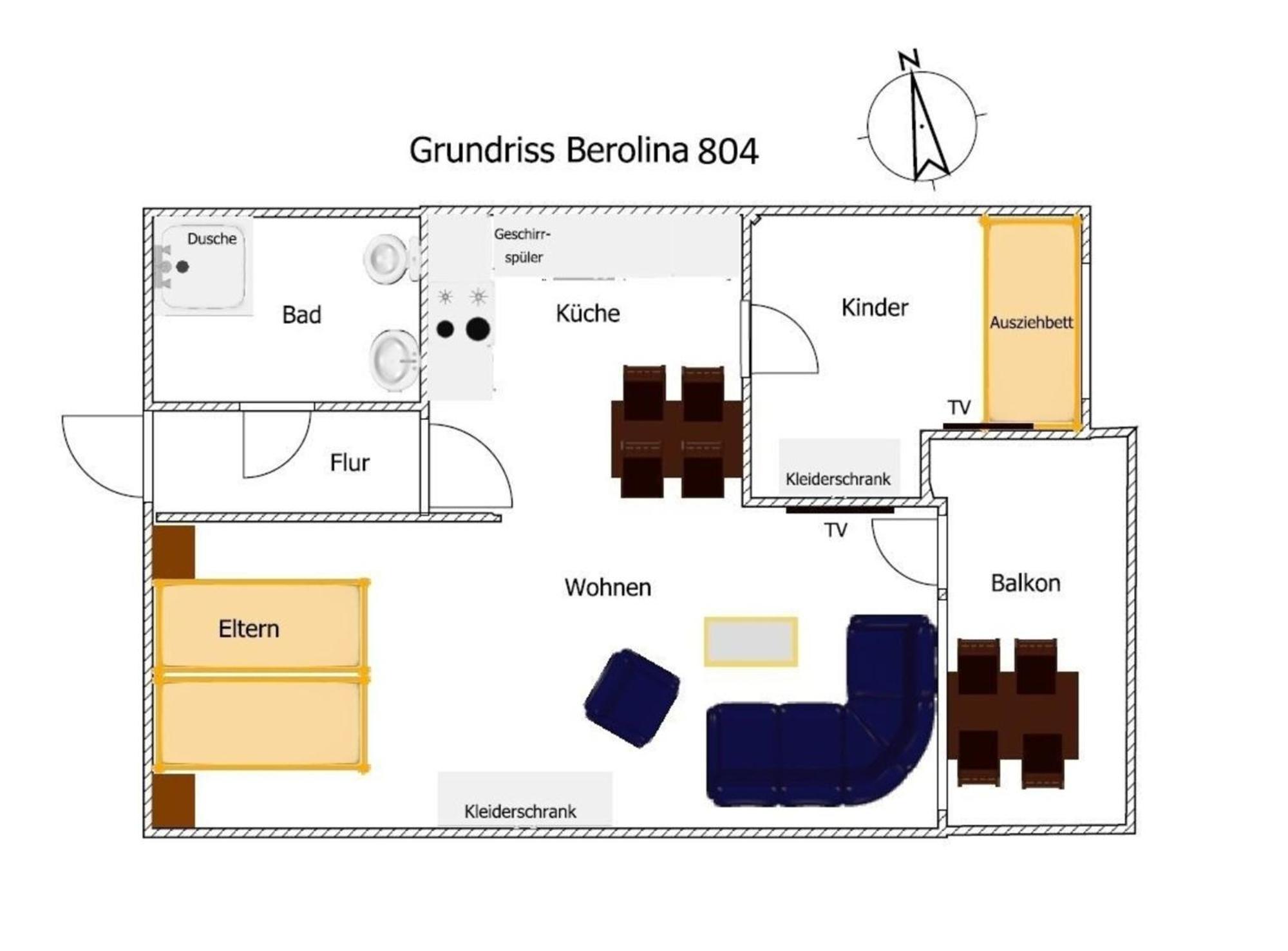 דאהמה Berolina 804 Penthouse Mit Meerblick מראה חיצוני תמונה